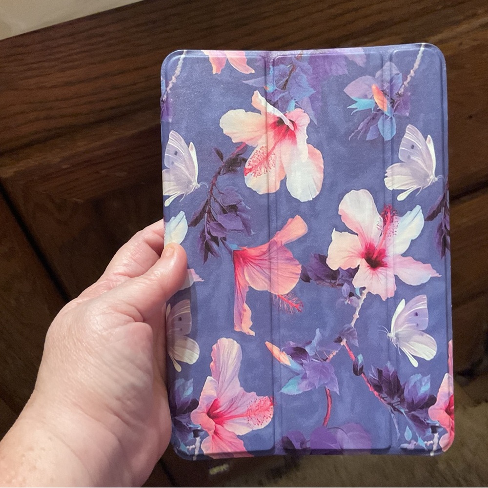 Floral Tablet Case - Purple